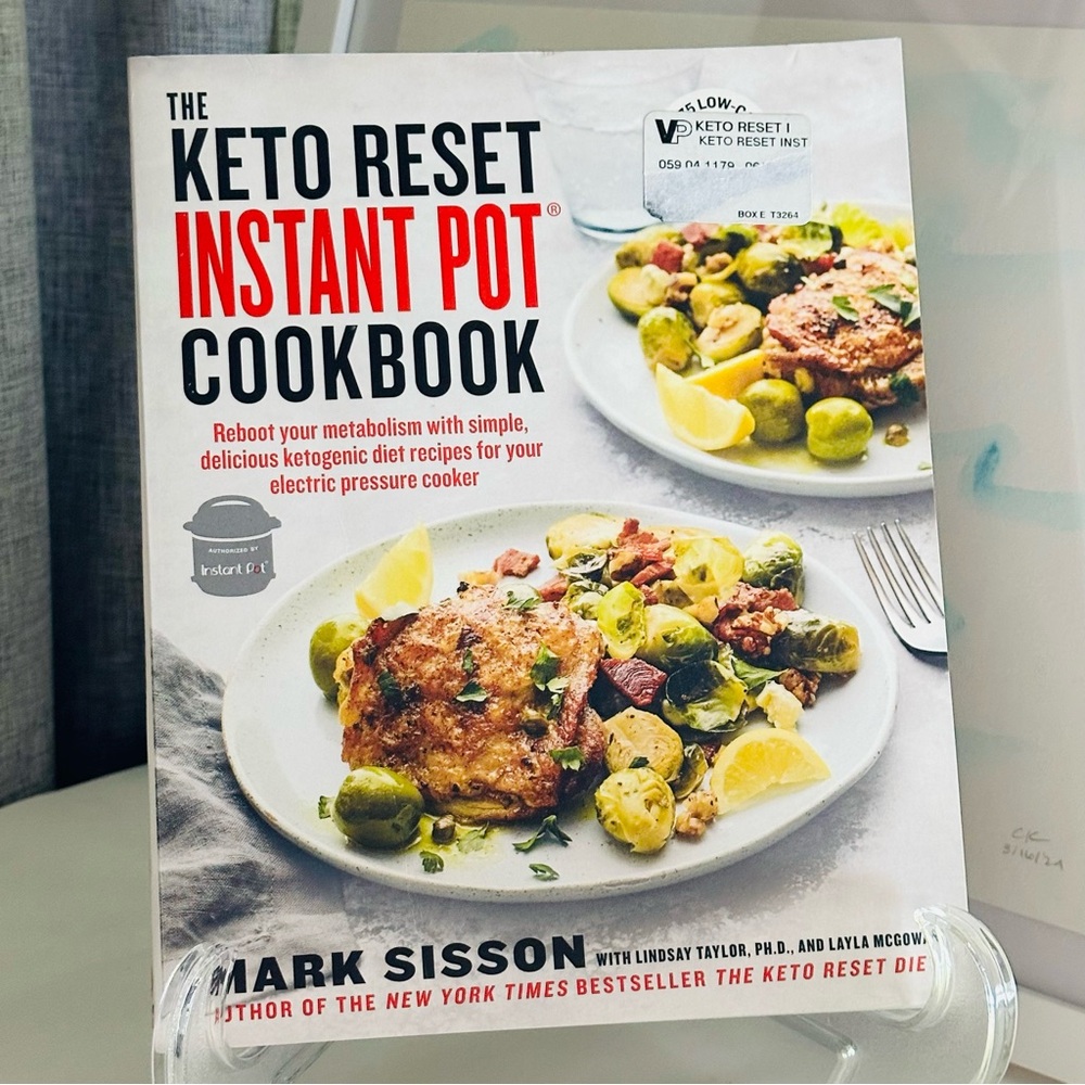 The Keto Reset Instant Pot Cookbook Mark Sisson Paperback Ketogenic Recipe Book